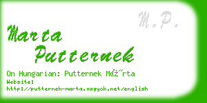 marta putternek business card